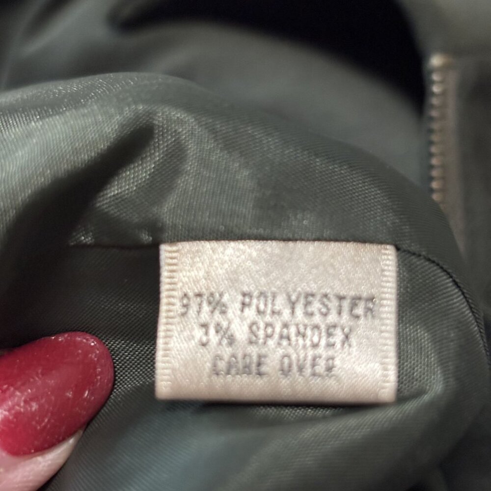 Vintage Trousers ETC New York Zip-Up Dark Olive Jacket Size 14 - Picture 4 of 6